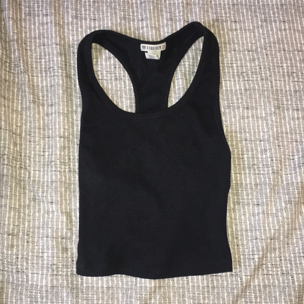 Black crop top from forever 21